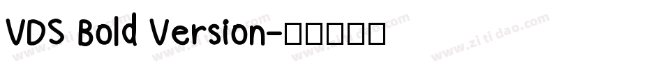 VDS Bold Version字体转换